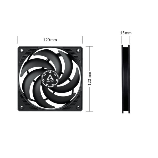 Вентилатор Arctic Fan 120x120x15mm - P12 SLIM PWM PST - 300-2100 RPM