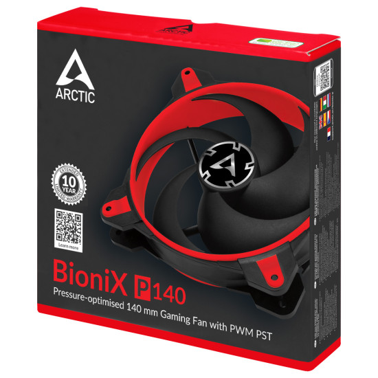 Вентилатор Arctic Fan 140mm BioniX P140 PWM PST - Red