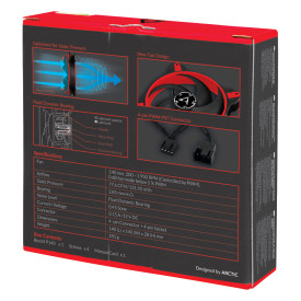 Вентилатор Arctic Fan 140mm BioniX P140 PWM PST - Red