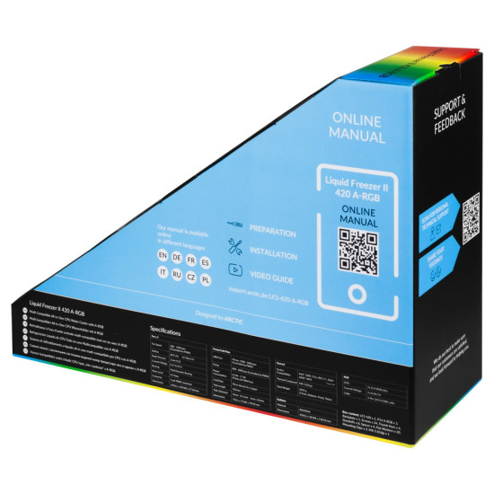Водно охлаждане Arctic Liquid Freezer II - 420 A-RGB Black