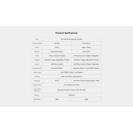 Безжичен контролер ATK Gamepad Set Battleaxe Pro - Hall Effect, Wireless, Bluetooth, 1000Hz - Black