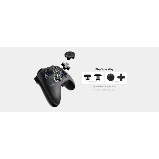 Безжичен контролер ATK Gamepad Set Battleaxe Pro - Hall Effect, Wireless, Bluetooth, 1000Hz - Black
