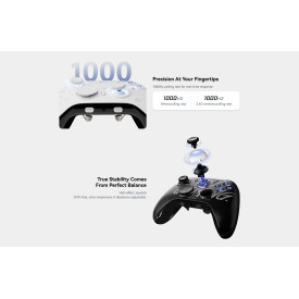 Безжичен контролер ATK Gamepad Set Battleaxe Pro - Hall Effect, Wireless, Bluetooth, 1000Hz - Black