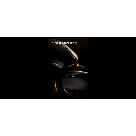 Безжична мишка ATK Wireless Gaming Mouse A9 Plus Tri-mode Nearlink - 1K, White