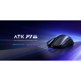 Безжична мишка ATK Wireless Gaming Mouse F1 Ultimate 2.0 - 8K, White