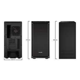 Кутия за компютър be quiet! Case ATX - Pure Base 600 Silver