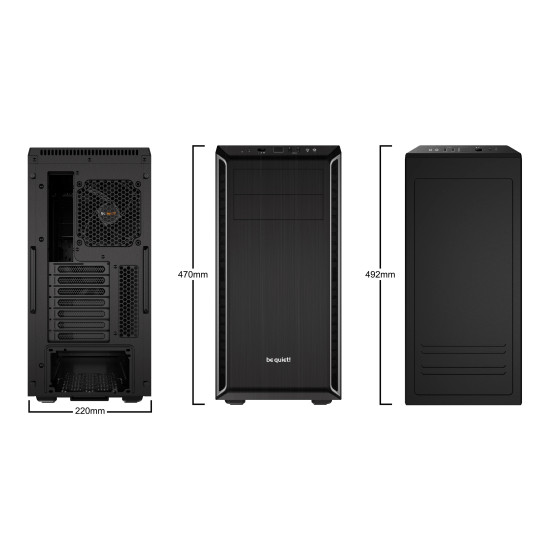 Кутия за компютър be quiet! Case ATX - Pure Base 600 Silver