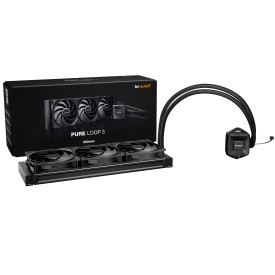 Водно охлаждане be quiet Pure Loop 3 360mm, AIO, 3 x 120mm PWM fans, Silent pump, No RGB, Black