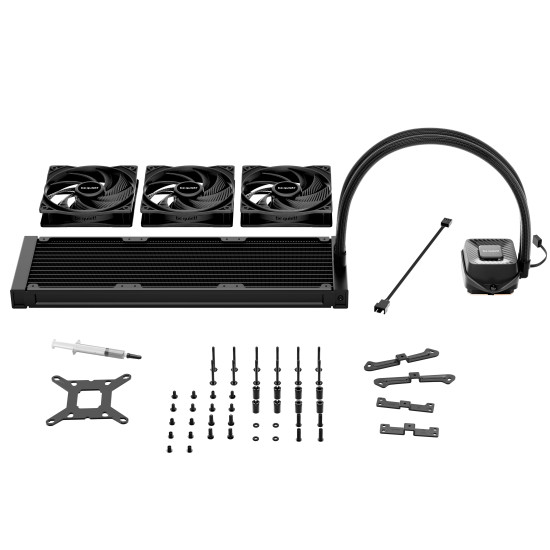 Водно охлаждане be quiet Pure Loop 3 360mm, AIO, 3 x 120mm PWM fans, Silent pump, No RGB, Black