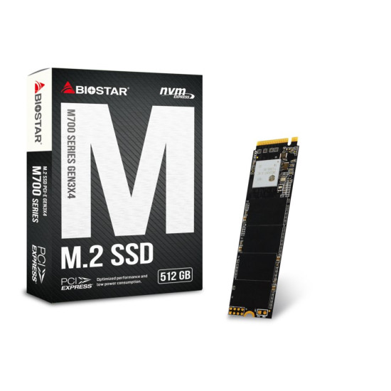 Вътрешен SSD диск Biostar M700, 512GB, M.2 PCIe
