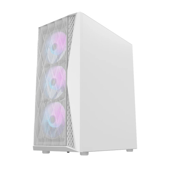 Кутия за компютър Darkflash Case ATX - DK352 White - 4 fans included