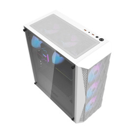 Кутия за компютър Darkflash Case ATX - DK352 White - 4 fans included