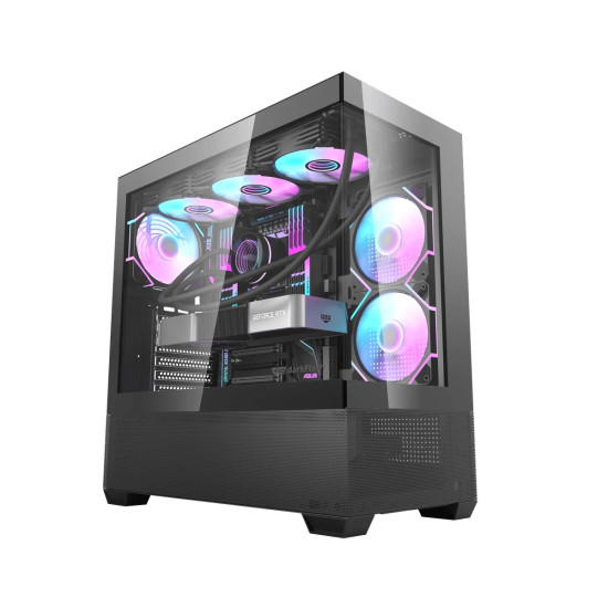 Кутия за компютър Darkflash Case ATX - DS900 AIR Black - USB-C