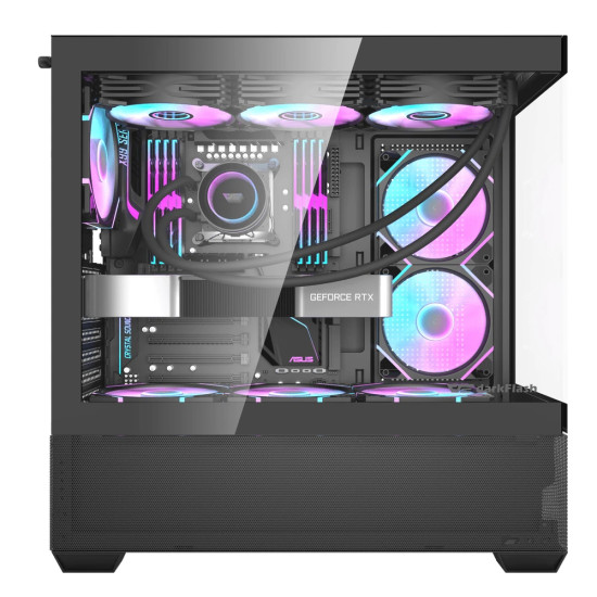 Кутия за компютър Darkflash Case ATX - DS900 AIR Black - USB-C