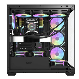 Кутия за компютър DarkFlash DS900 Black, ATX, 7 x 120mm ARGB Fans included, USB-C
