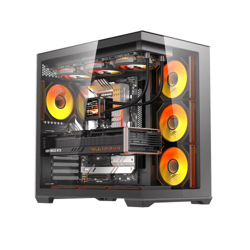 Кутия за компютър Darkflash Case EATX - C280 Black - 7 ARGB fans