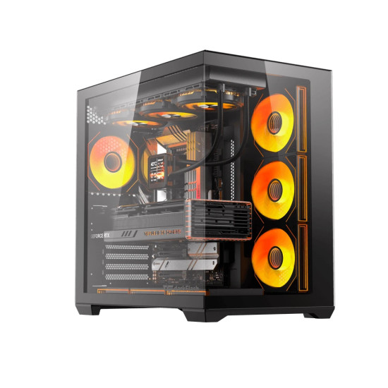 Кутия за компютър Darkflash Case EATX - C280 Black - 7 ARGB fans