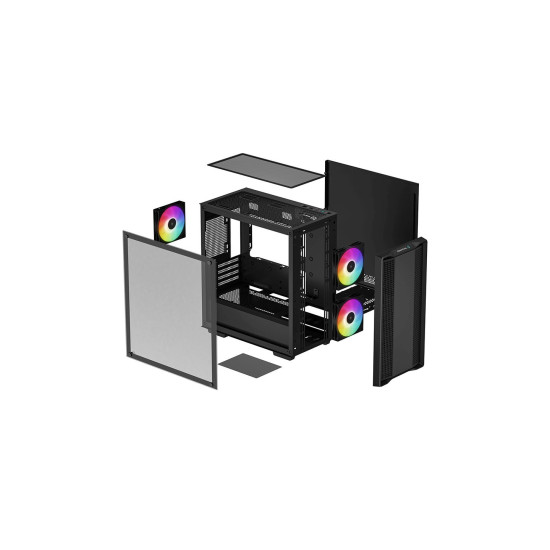Кутия за компютър DeepCool Case mATX - CC360 A-RGB