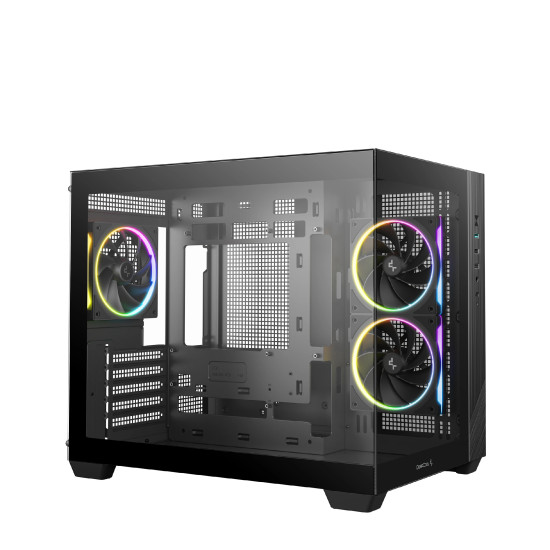 Кутия за компютър DeepCool Case mATX - CG330 3F - 3 ARGB Fans
