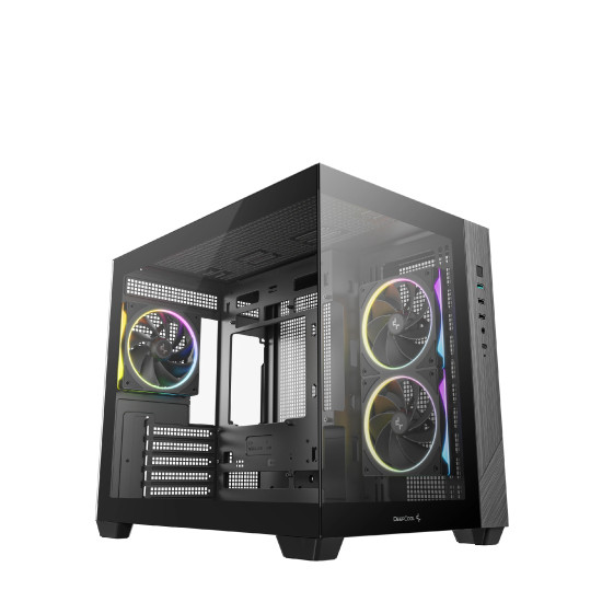 Кутия за компютър DeepCool Case mATX - CG330 3F - 3 ARGB Fans