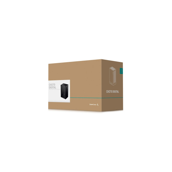 Кутия за компютър DeepCool Case mATX - CH270 DIGITAL
