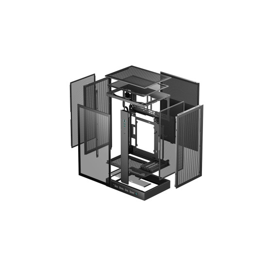 Кутия за компютър DeepCool Case mATX - CH270 DIGITAL