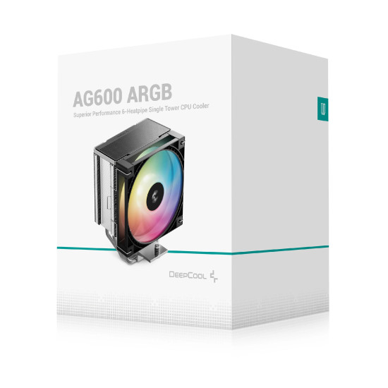 Охладител за процесор DeepCool CPU Cooler AG600 - Addressable RGB - LGA1851/AM5