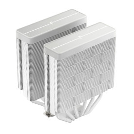 Охладител за процесор DeepCool CPU Cooler AG620 WH - Addressable RGB V2, Dual-Tower - LGA1700/AM5