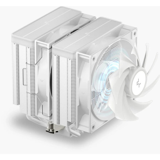 Охладител за процесор DeepCool CPU Cooler AG620 WH - Addressable RGB V2, Dual-Tower - LGA1700/AM5