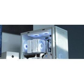 Охладител за процесор DeepCool CPU Cooler AG620 WH - Addressable RGB V2, Dual-Tower - LGA1700/AM5