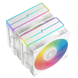 Охладител за процесор DeepCool CPU Cooler AG620 WH - Addressable RGB V2, Dual-Tower - LGA1700/AM5
