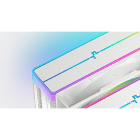 Охладител за процесор DeepCool CPU Cooler AG620 WH - Addressable RGB V2, Dual-Tower - LGA1700/AM5