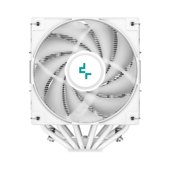 Охладител за процесор DeepCool CPU Cooler AG620 White - Addressable RGB, Dual-Tower - LGA1700/AM5