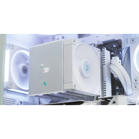 Охладител за процесор DeepCool AK620 Digital SE WH, 2x120mm, 2.4 инча Display, ARGB