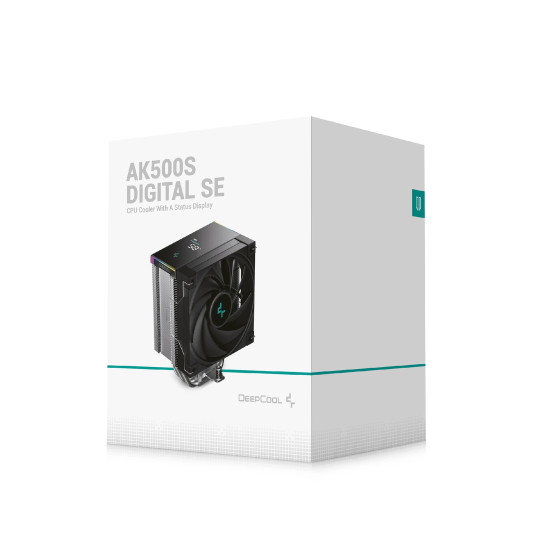 Охладител за процесор DeepCool AK500S Digital, 120mm, 2.4 инча Display, ARGB
