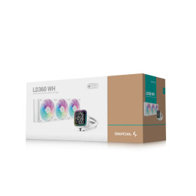Водно охлаждане DeepCool Water Cooling LD360 WH - LED Display, A-RGB