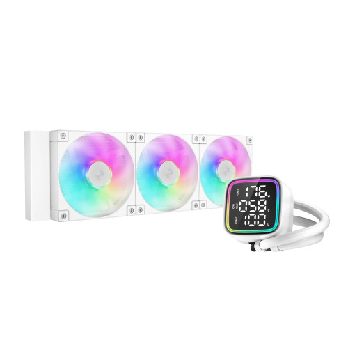 Водно охлаждане DeepCool Water Cooling LD360 WH - LED Display, A-RGB