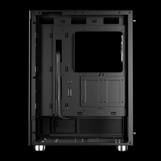 Кутия за компютър Gamdias Case ATX - ATLAS E1 - 3 x 120 mm A-RGB, Digital Display, Tempered Glass