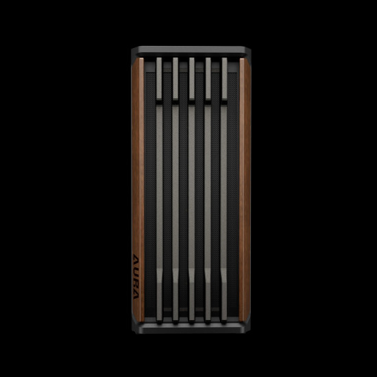 Кутия за компютър Gamdias Case ATX - AURA GC11 Wood Black - USB-C