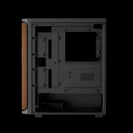 Кутия за компютър Gamdias Case ATX - AURA GC11 Wood Black - USB-C