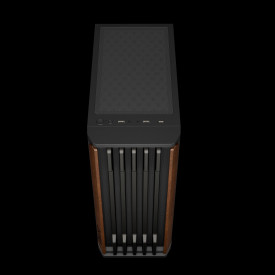 Кутия за компютър Gamdias Case ATX - AURA GC11 Wood Black - USB-C