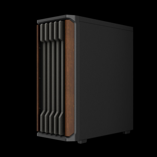 Кутия за компютър Gamdias Case ATX - AURA GC11 Wood Black - USB-C