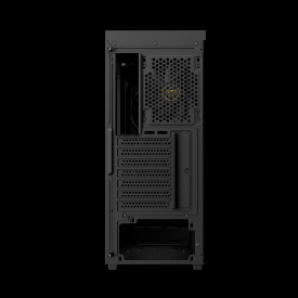 Кутия за компютър Gamdias Case ATX - AURA GC11 Wood Black - USB-C