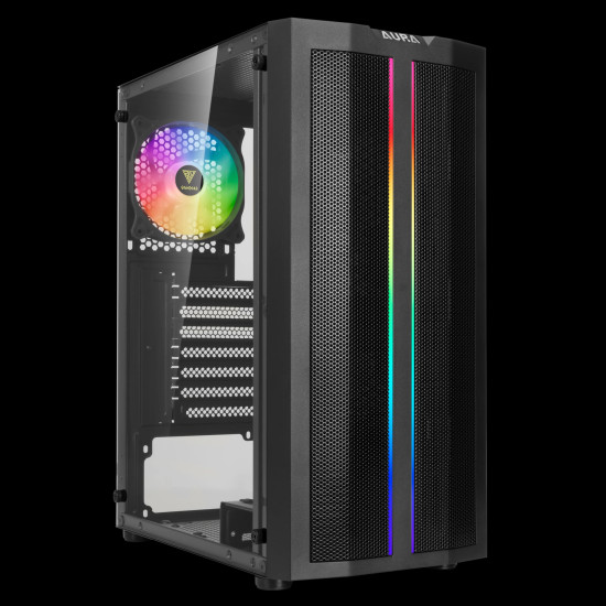 Кутия за компютър Gamdias Case ATX - AURA GC3 - Mesh, aRGB, Tempered Glass