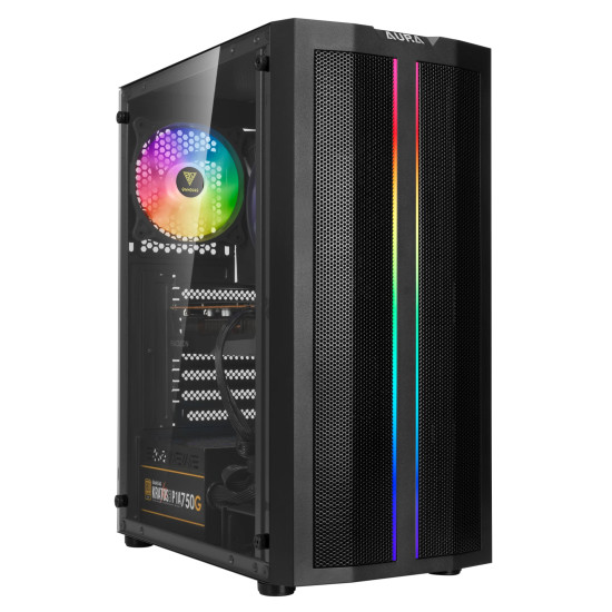 Кутия за компютър Gamdias Case ATX - AURA GC3 - Mesh, aRGB, Tempered Glass