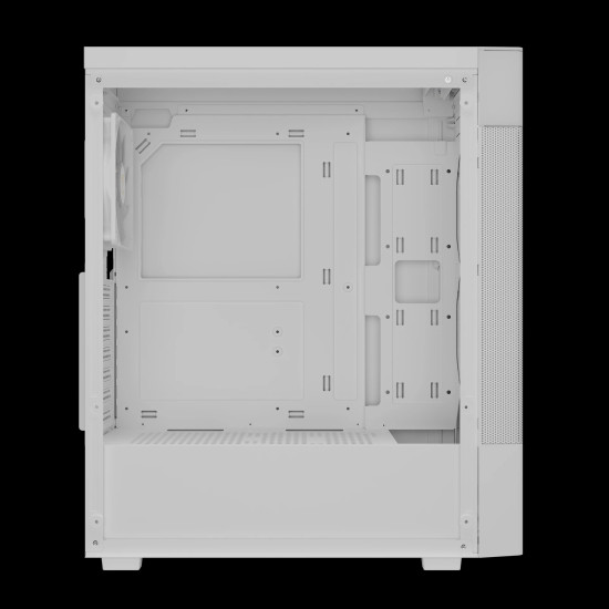 Кутия за компютър GAMDIAS AURA GC5 ELITE WH ARGB, Mid-Tower, Digital Display, 3 ARGB Fans
