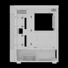 Кутия за компютър GAMDIAS AURA GC5 ELITE WH ARGB, Mid-Tower, Digital Display, 3 ARGB Fans