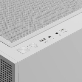 Кутия за компютър Gamdias Case EATX - TALOS E3 MESH ELITE White - aRGB, Tempered Glass
