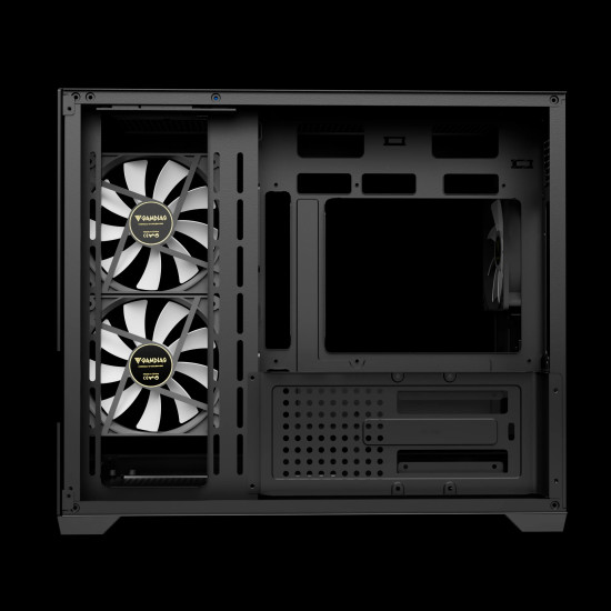 Кутия за компютър Gamdias Aura GC10M V2, ARGB fans, Tempered Glass, Black