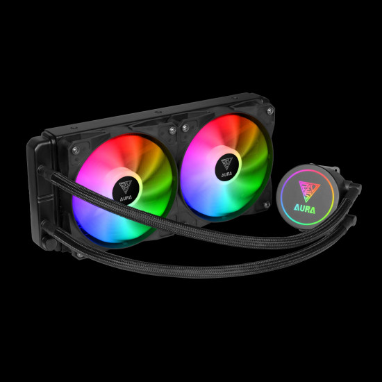 Водно охлаждане Gamdias Water Cooling 240mm - AURA GL240 - RGB